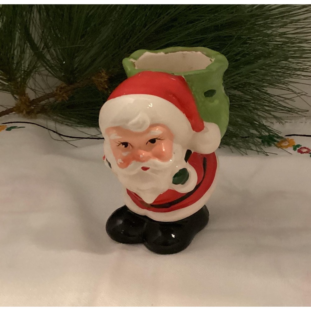 Vintage Santa with Sack Votive Candle‎ Holder - Picture 7 of 7
